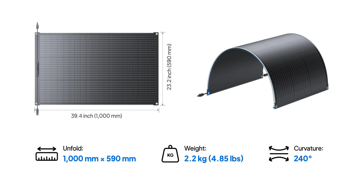 BLUETTI PV100 FX Flexible Solar Panel (2-Pack) - view 9