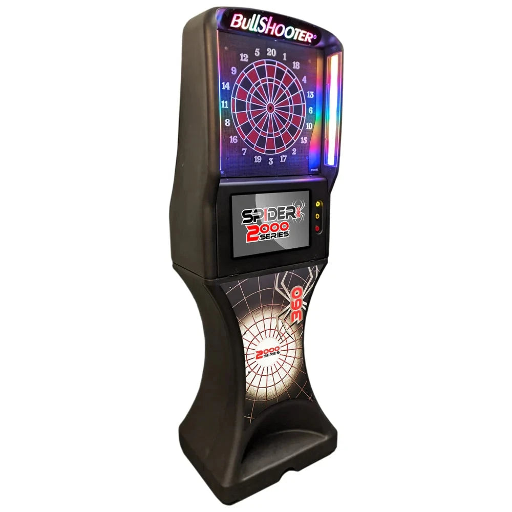 Arachnid Spider 2000 Series Electronic Dartboard Cabinet | 19" LCD, Online Rankings, 40+ Games