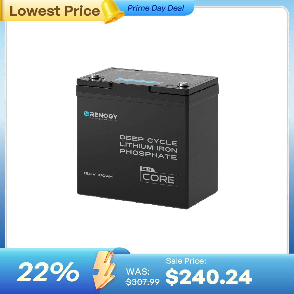 Renogy CORE Mini 12.8V 100Ah LiFePO4 Battery - view 1