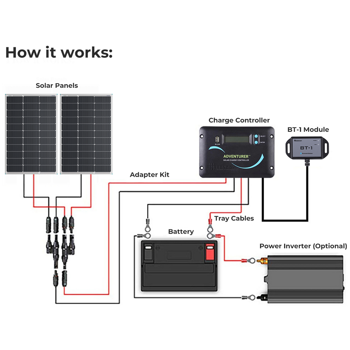 Renogy 200W 12V Essential Solar Panel Kit - view 2
