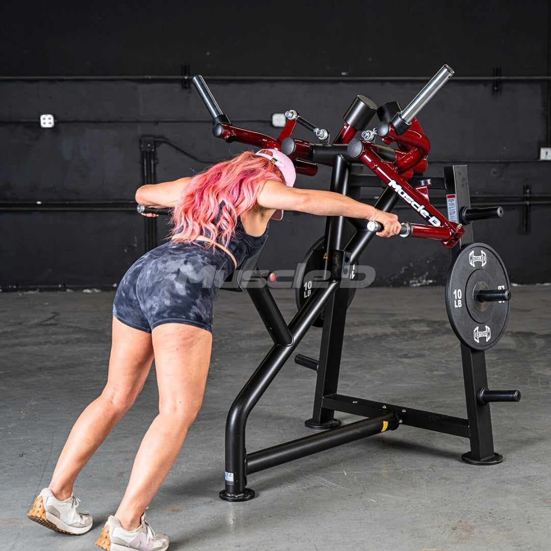 Muscle D Power Leverage V2 Plate-Loaded Rear Delt Machine | Commercial Gym Equipment