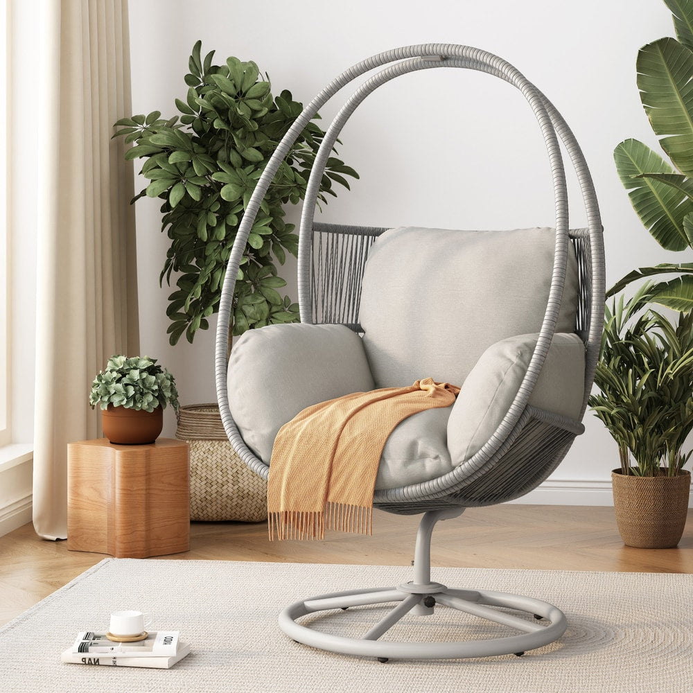 Reno Outdoor Wicker Swivel Lounge Chair