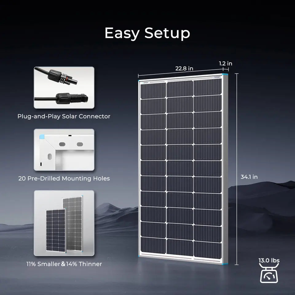 Renogy 600W 12V Starter Solar Panel Kit - view 4