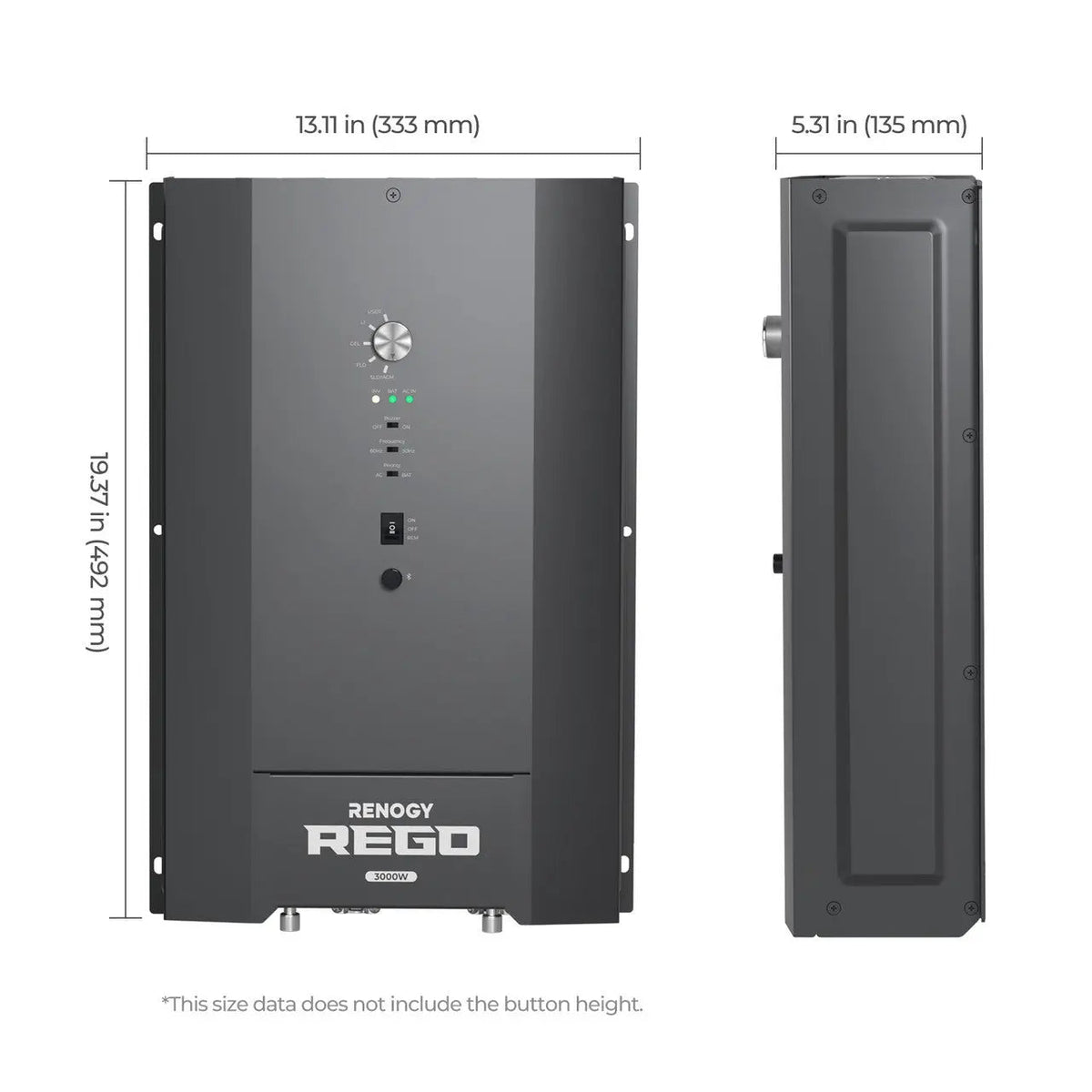 Renogy REGO 3000W 12V Split-Phase Inverter Charger - view 2