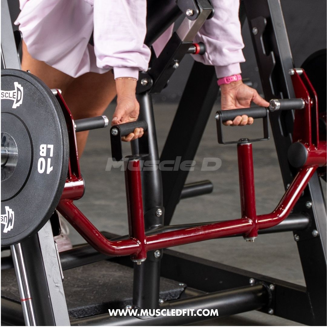 Power Leverage V2 Chest Supported Linear Bearing Row Machine | Muscle D Fitness