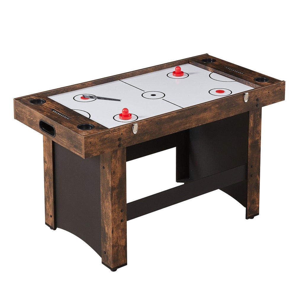 54-Inch 3-in-1 Air Hockey, Ping Pong and Foosball Combo Table | Built-In Blower, Steel Locks, 12mm MDF