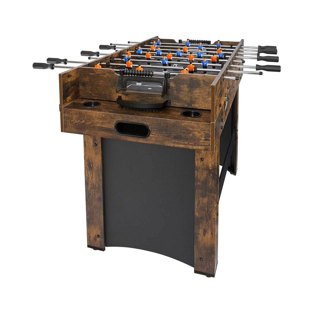 54-Inch 3-in-1 Air Hockey, Ping Pong and Foosball Combo Table | Built-In Blower, Steel Locks, 12mm MDF