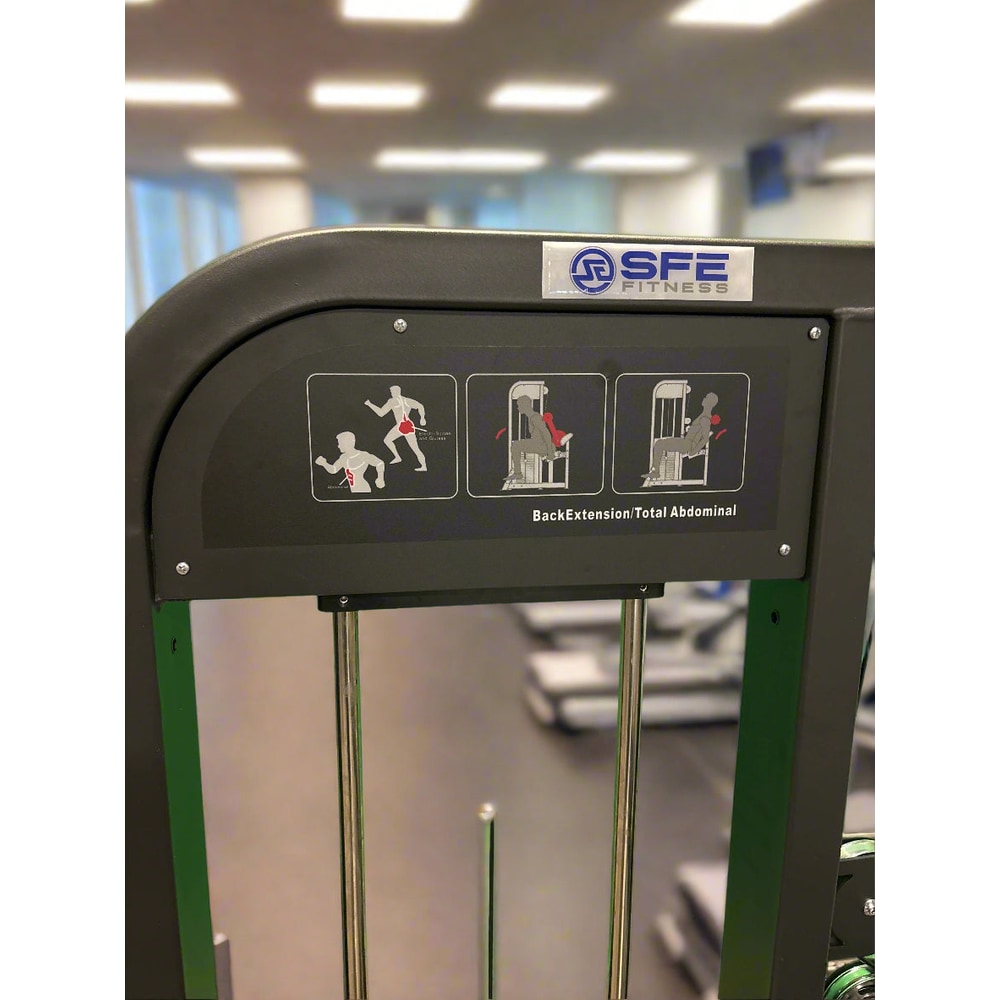 Selectorized Back & Ab Combo Machine w/ 250LB weight stack (New)