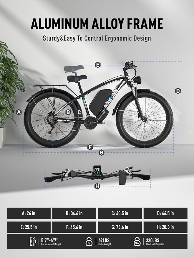 Ebike for Adults Electric, 52V 19.2Ah/32Ah