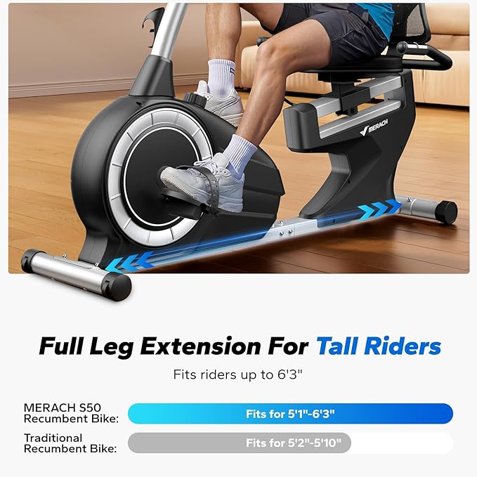 MERACH Recumbent Exercise Bikes for home