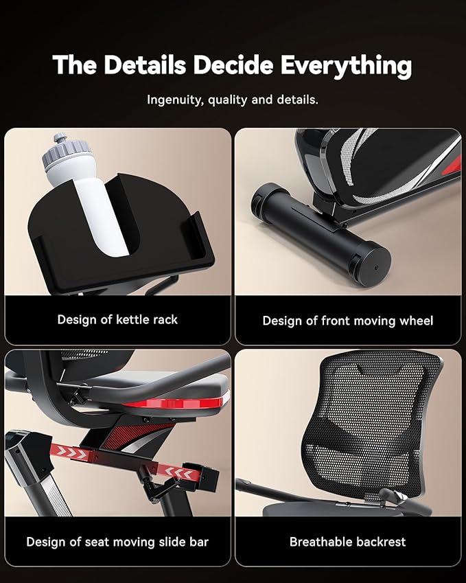 HARISON Recumbent Exercise Bike with 400 lbs Capacity
