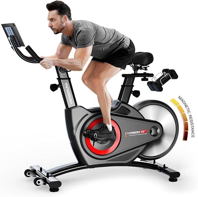 HARISON Semi-Commercial Exercise Bike 400 lbs Capacity