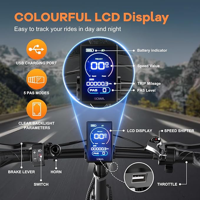 Foldable Electric Bike for Adults, 30+MPH, 48V 20Ah
