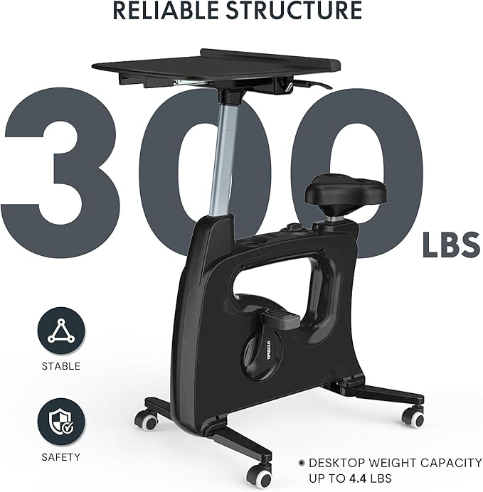 FLEXISPOT Exercise Bike with 2D Desktop