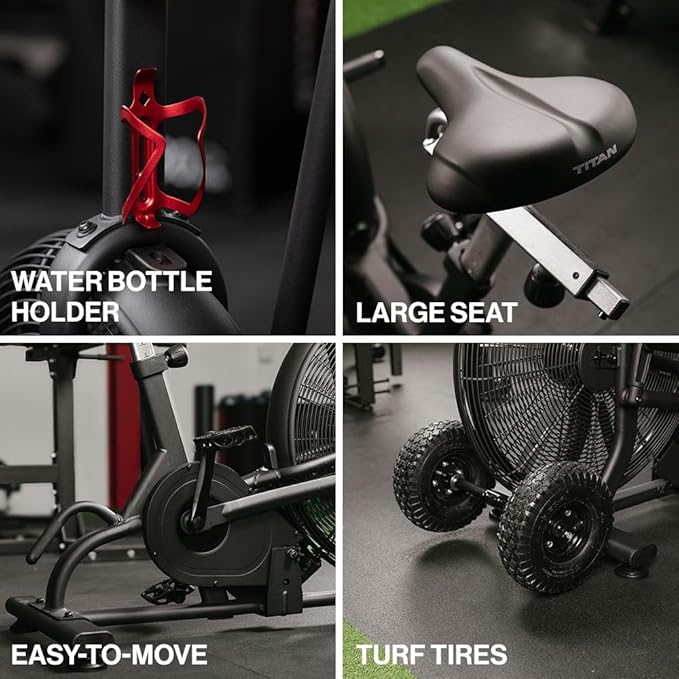 Titan Fitness Fan Bike, Indoor/Outdoor Cycling Exercise