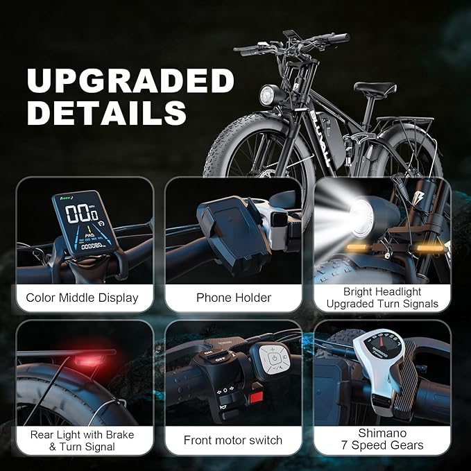 2000W(Peak 3000W) Electric Bike for Adults