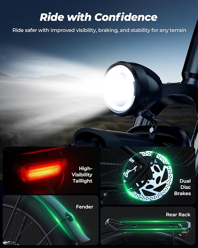 isinwheel U8 Plus Electric Bike for Adults 1500W