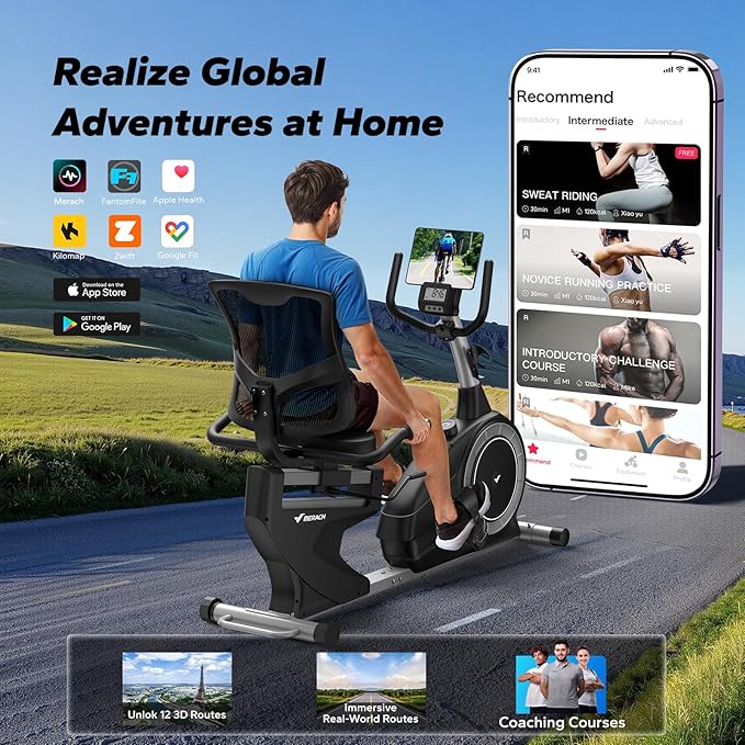 MERACH Recumbent Exercise Bikes for home