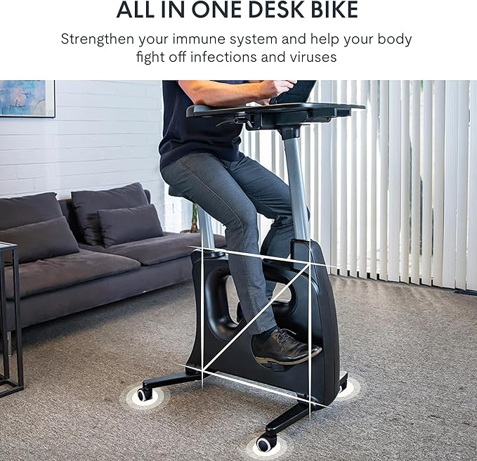FLEXISPOT Exercise Bike with 2D Desktop