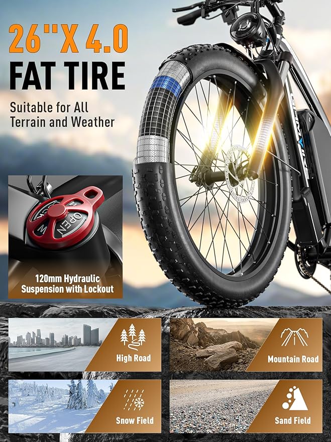Ebike for Adults Electric, 52V 19.2Ah/32Ah