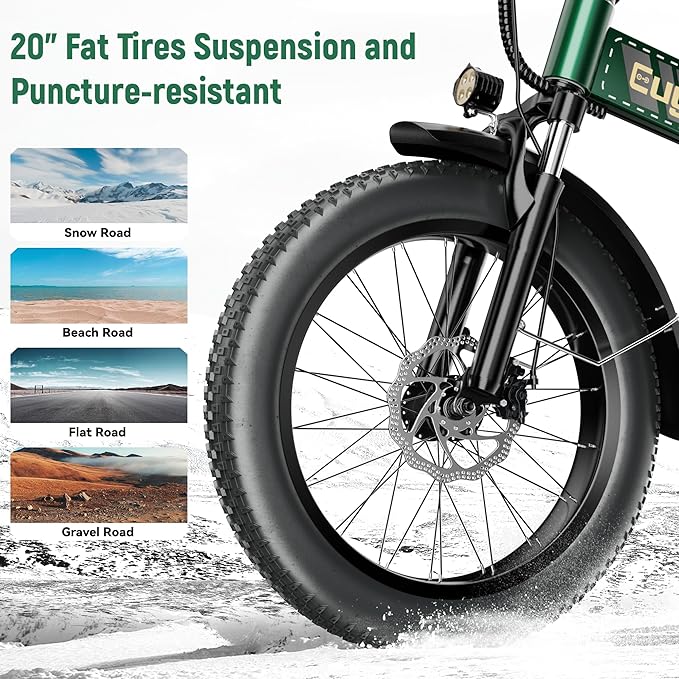 Foldable Electric Bike for Adults, 30+MPH