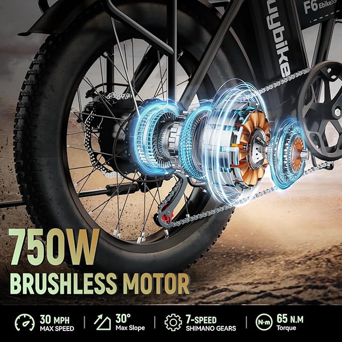 Foldable Electric Bike for Adults, 30+MPH