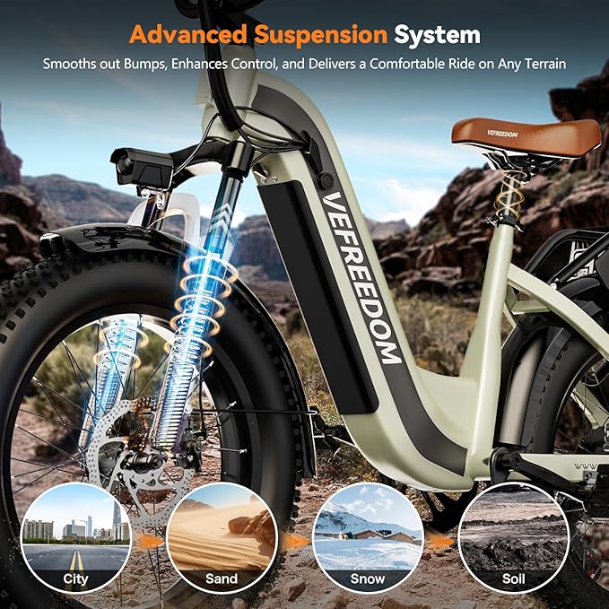 1500W Peak Motor Electric Bike for Adults