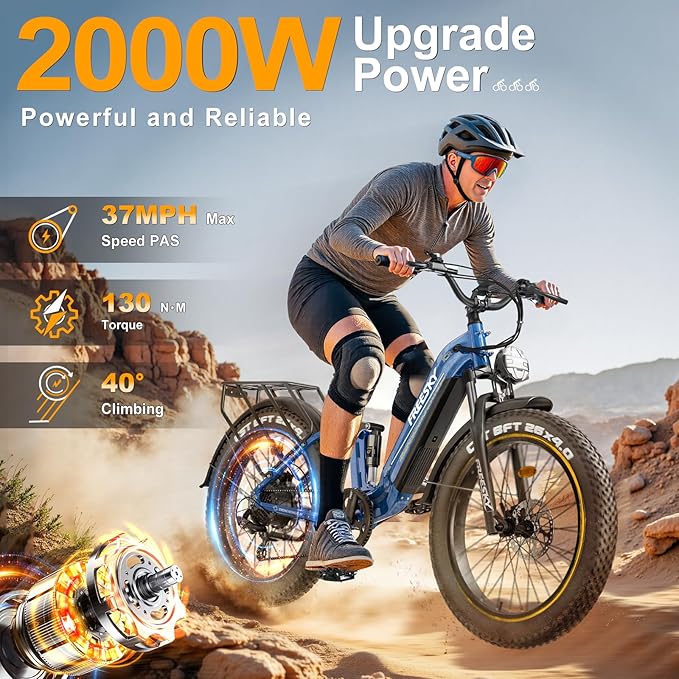 FREESKY Electric Bike for Adults,105mile Long Range Ebike