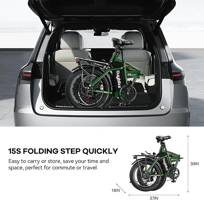 Foldable Electric Bike for Adults, 30+MPH