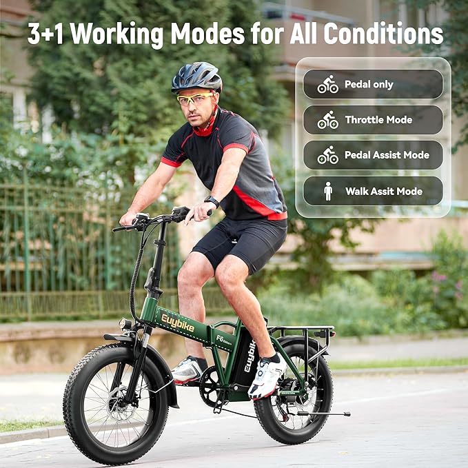 Foldable Electric Bike for Adults, 30+MPH