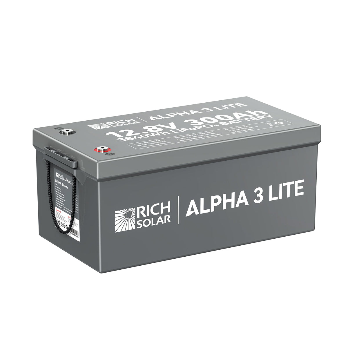 RICH SOLAR ALPHA 3 LITE 12V 300Ah LiFePO4 Battery - view 1