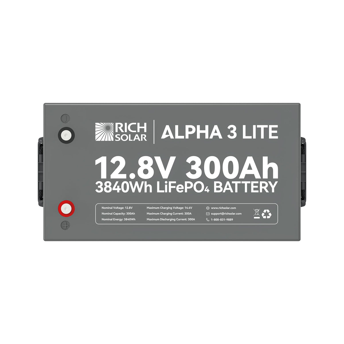 RICH SOLAR ALPHA 3 LITE 12V 300Ah LiFePO4 Battery - view 5