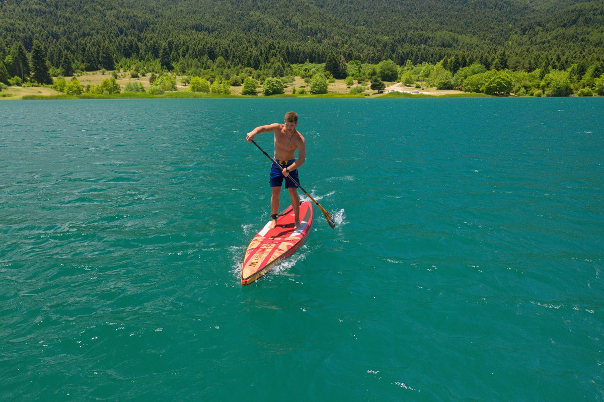Aqua Marina RACE 12'6" Inflatable Racing Paddle Board | 27 in Wide, Carbon Stringers, 18 PSI