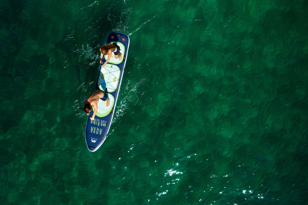 Aqua Marina SUPER TRIP TANDEM 14'0" Inflatable Paddle Board | 2-3 Riders, 507 lb Payload, Dual Pumps
