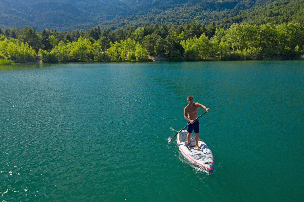 Aqua Marina CASCADE 11'2" Inflatable Hybrid Kayak & SUP | 485 lb Payload, Spray Skirt, High-Back Seat