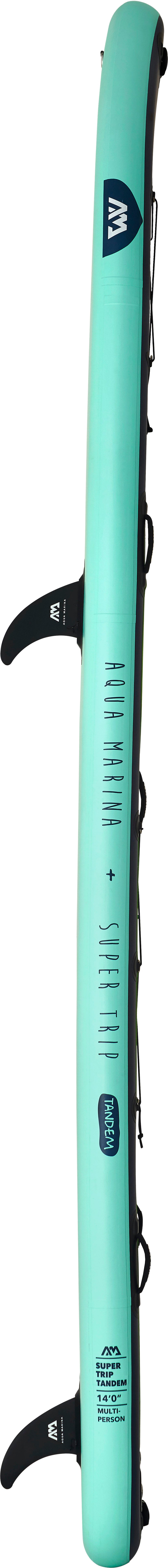 Aqua Marina SUPER TRIP TANDEM 14'0" Inflatable Paddle Board | 2-3 Riders, 507 lb Payload, Dual Pumps