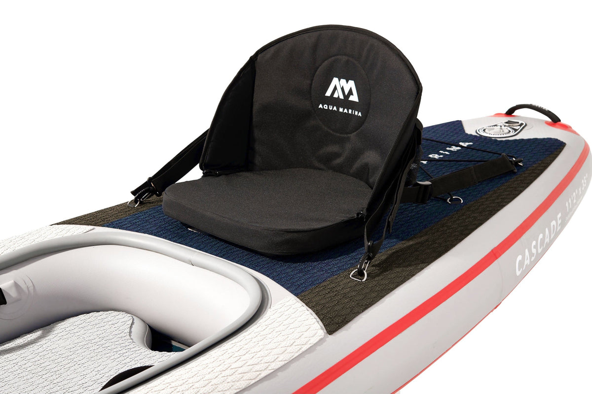 Aqua Marina CASCADE 11'2" Inflatable Hybrid Kayak & SUP | 485 lb Payload, Spray Skirt, High-Back Seat