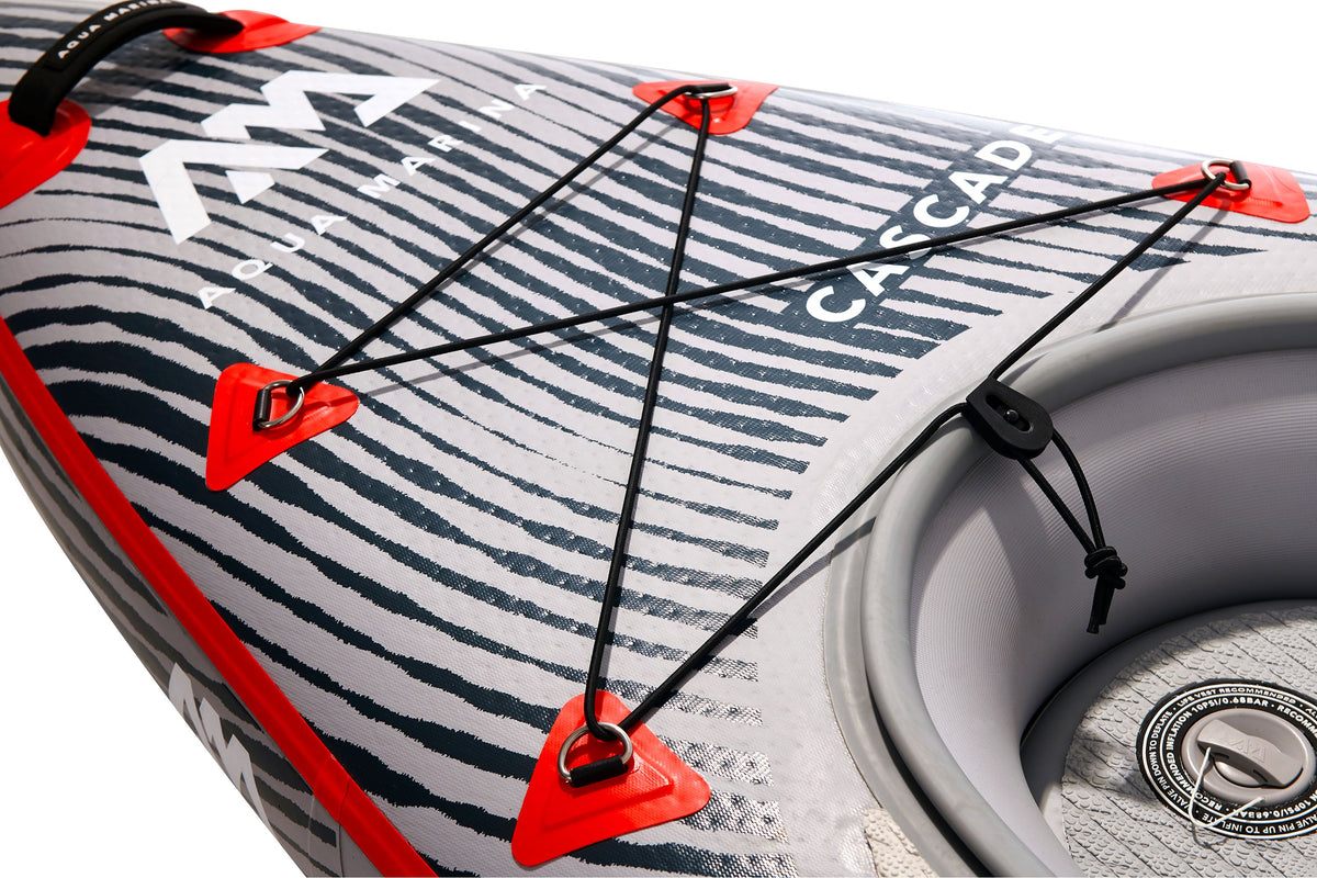 Aqua Marina CASCADE 11'2" Inflatable Hybrid Kayak & SUP | 485 lb Payload, Spray Skirt, High-Back Seat