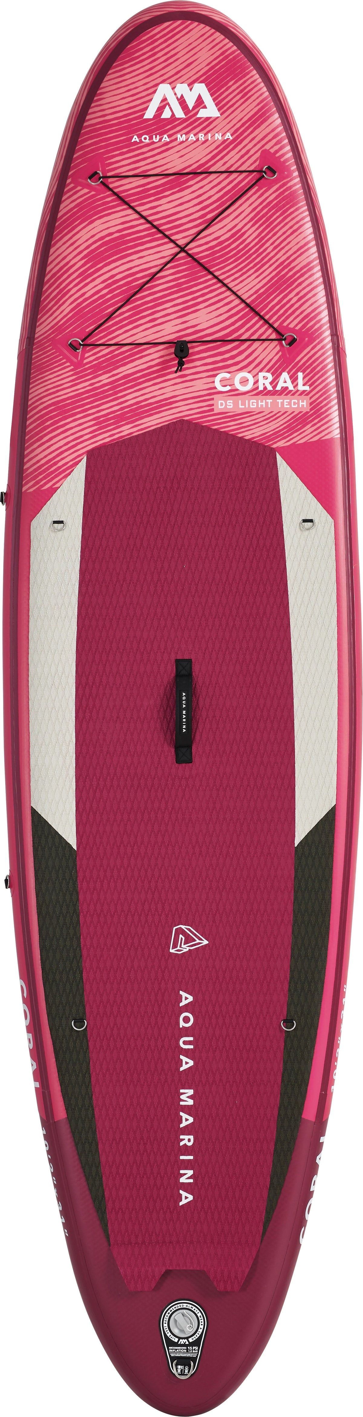 Aqua Marina CORAL 10'2" Inflatable Paddle Board | All-Around Advanced SUP, 19 lb, HF Welded