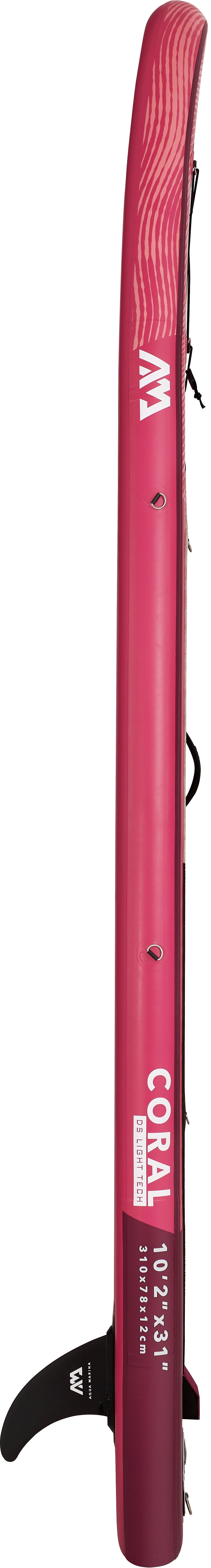 Aqua Marina CORAL 10'2" Inflatable Paddle Board | All-Around Advanced SUP, 19 lb, HF Welded