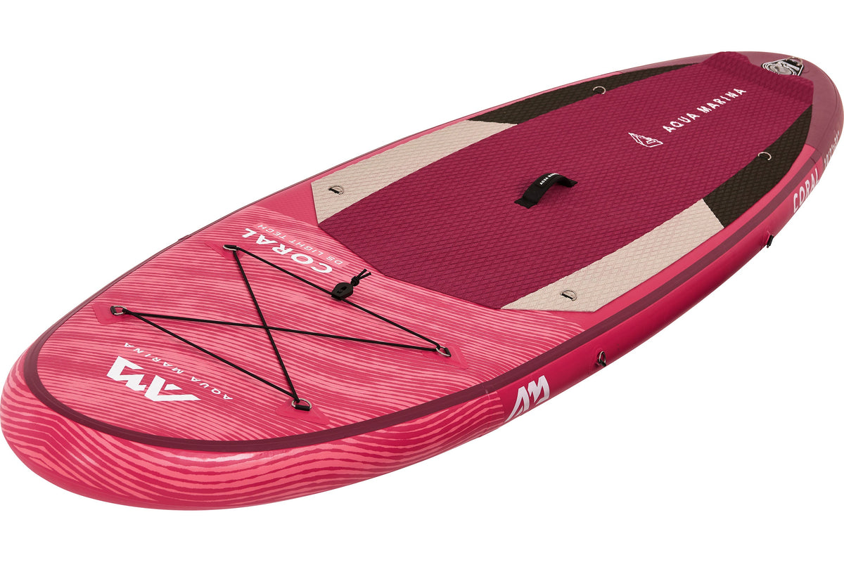 Aqua Marina CORAL 10'2" Inflatable Paddle Board | All-Around Advanced SUP, 19 lb, HF Welded