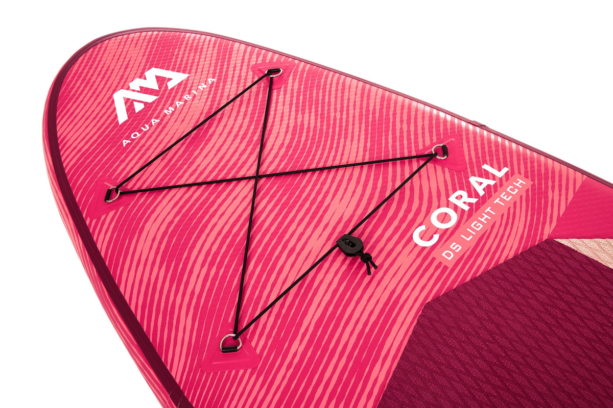 Aqua Marina CORAL 10'2" Inflatable Paddle Board | All-Around Advanced SUP, 19 lb, HF Welded