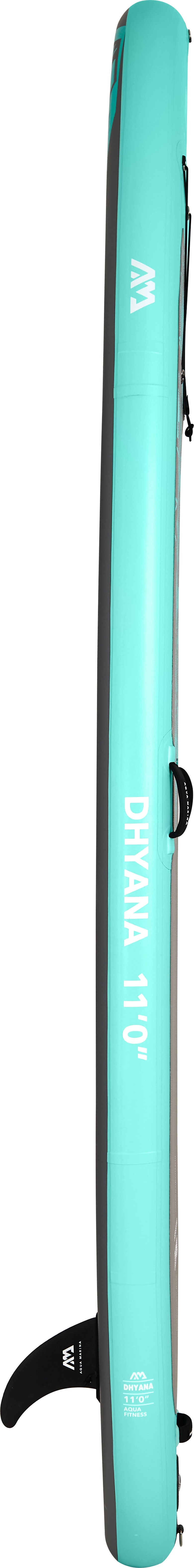Aqua Marina DHYANA 11'0" Inflatable Yoga Paddle Board | Fitness SUP, 36" Wide, Full EVA Deck