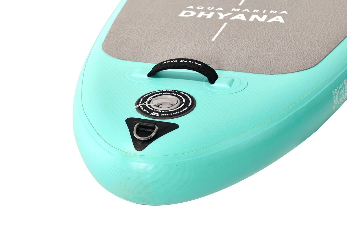 Aqua Marina DHYANA 11'0" Inflatable Yoga Paddle Board | Fitness SUP, 36" Wide, Full EVA Deck
