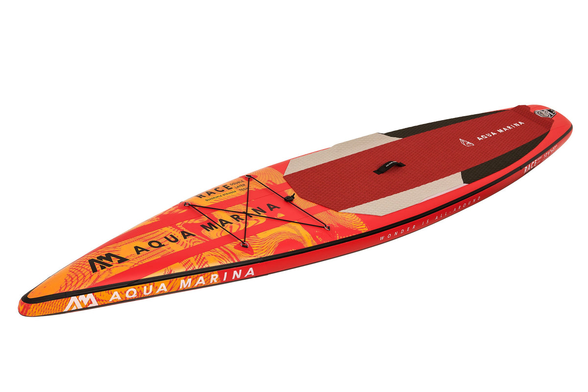 Aqua Marina RACE 12'6" Inflatable Racing Paddle Board | 27 in Wide, Carbon Stringers, 18 PSI