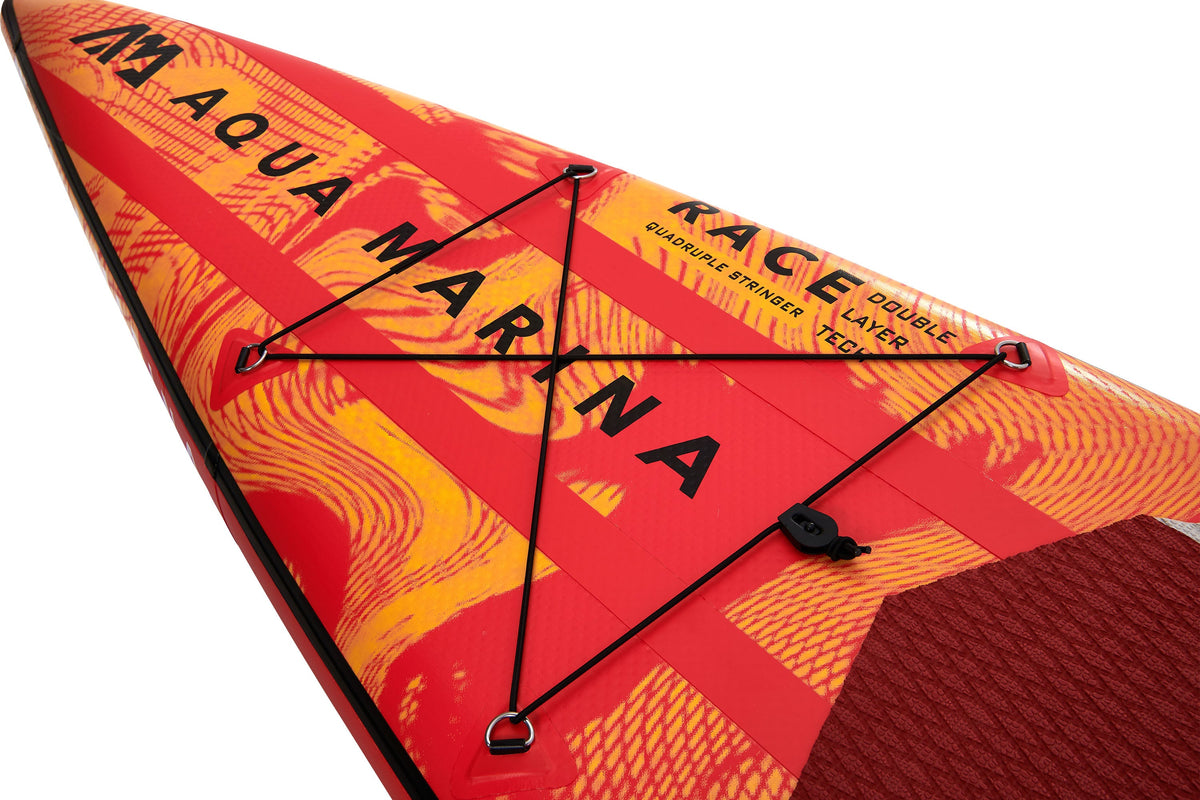 Aqua Marina RACE 12'6" Inflatable Racing Paddle Board | 27 in Wide, Carbon Stringers, 18 PSI