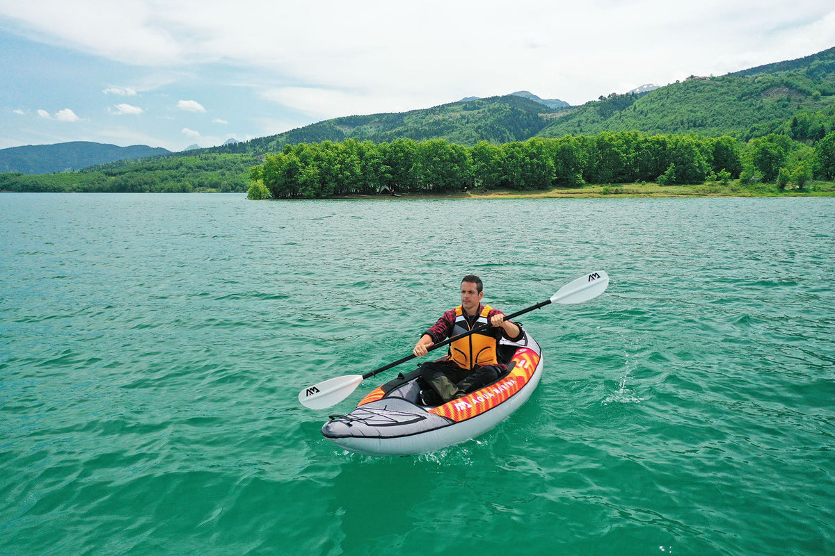 Aqua Marina MEMBA 10'10" Inflatable Touring Kayak | Solo, Drop-Stitch Floor, 242 lbs Payload