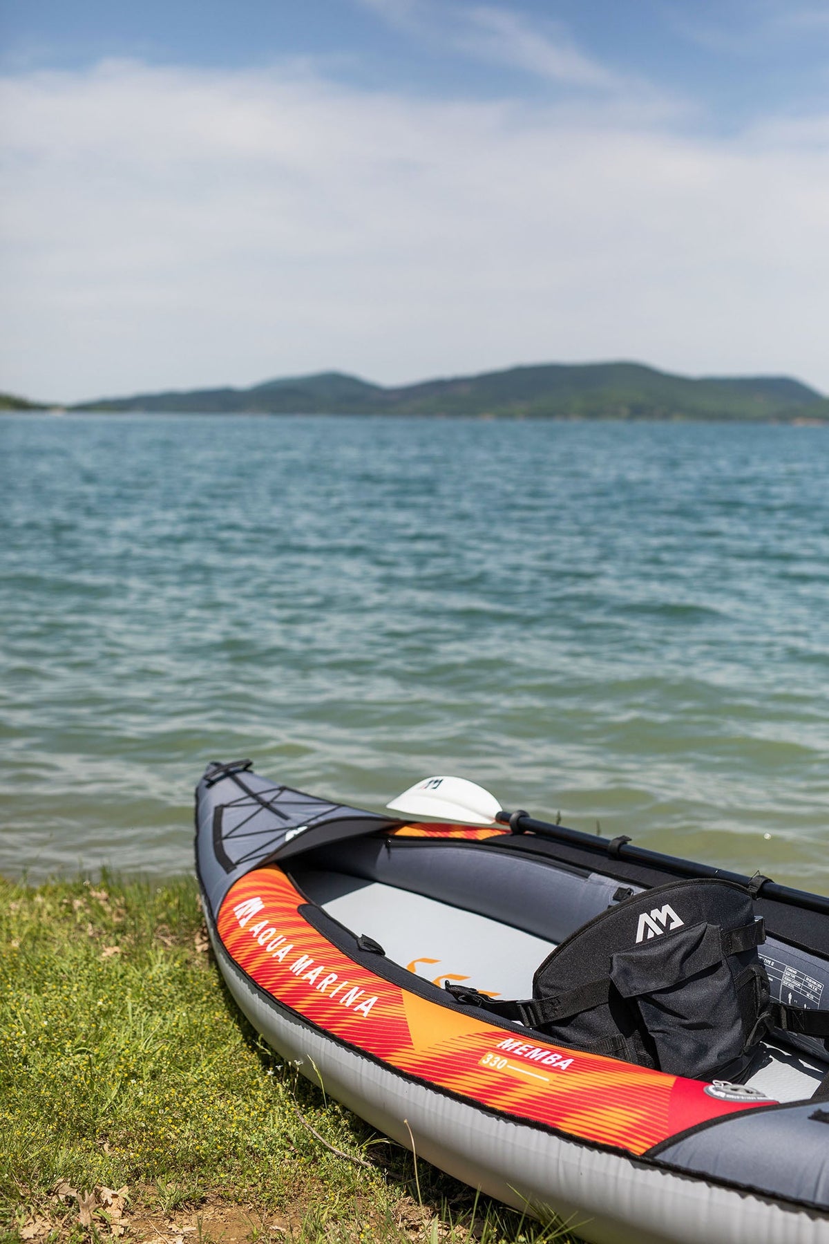 Aqua Marina MEMBA 10'10" Inflatable Touring Kayak | Solo, Drop-Stitch Floor, 242 lbs Payload