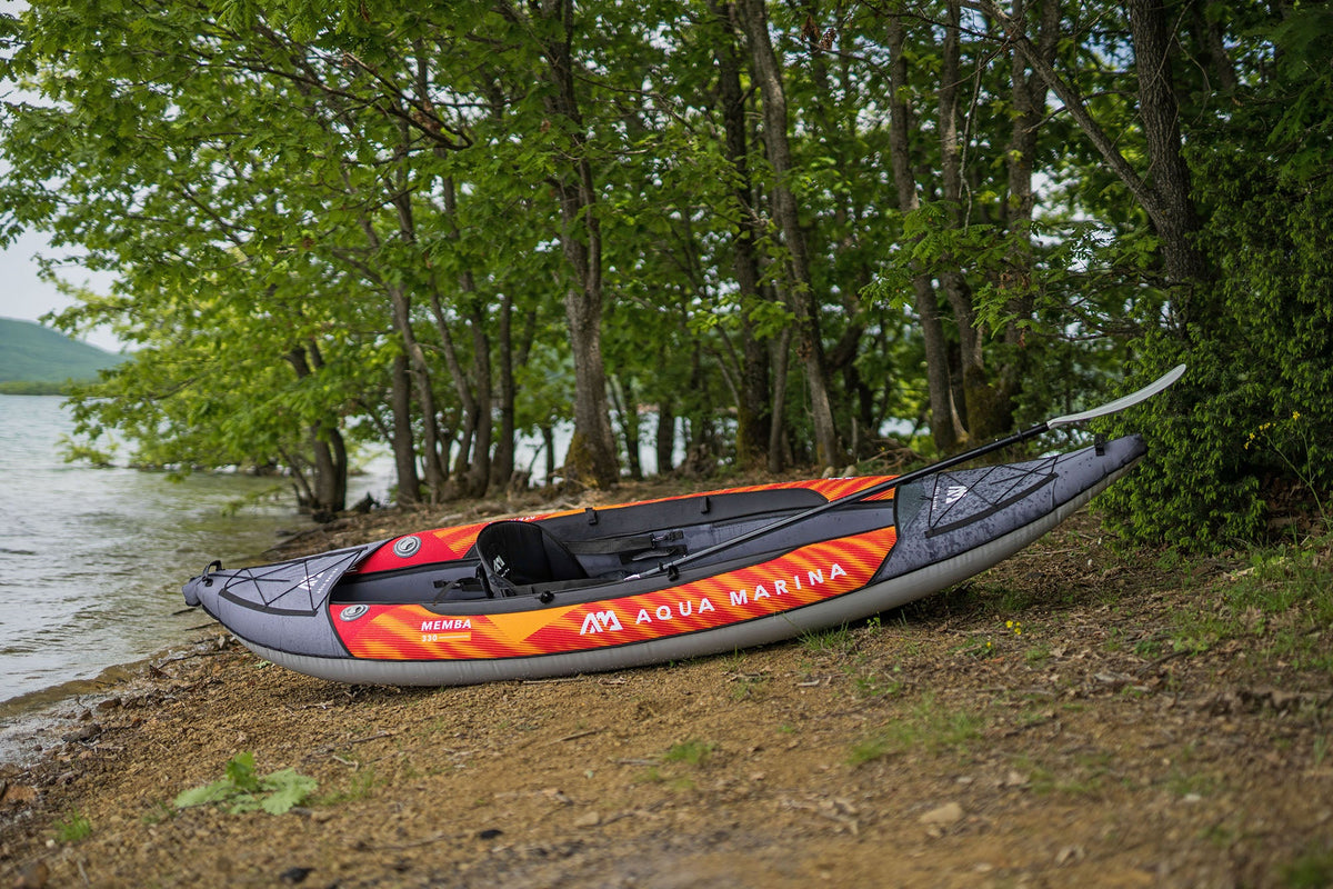 Aqua Marina MEMBA 10'10" Inflatable Touring Kayak | Solo, Drop-Stitch Floor, 242 lbs Payload