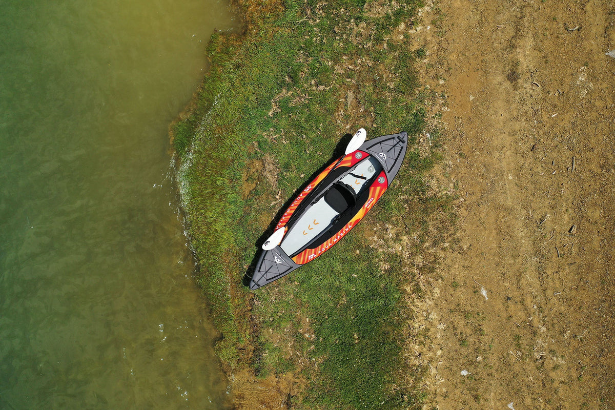 Aqua Marina MEMBA 10'10" Inflatable Touring Kayak | Solo, Drop-Stitch Floor, 242 lbs Payload